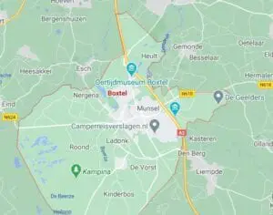 boxtel teststraat locaties op de map coronatest-tilburg.nl