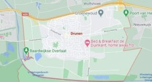 drunen teststraat locaties op de map coronatest-tilburg.nl